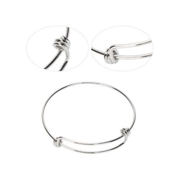 Shine Bright with the "Silver" Adjustable Bangle - Image 6