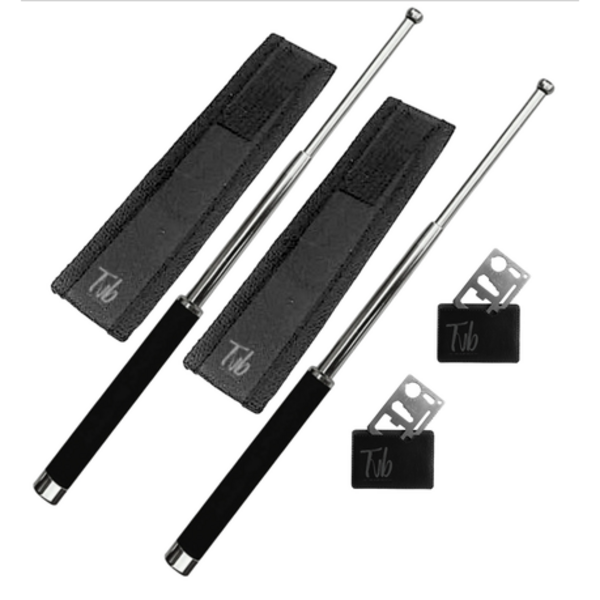 Tvb Extendable Tactical, Self Defence & Survival Baton Sticks