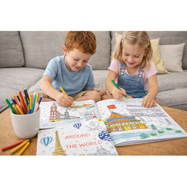 Around the World Coloring Book: Discover Global Landmarks - Image 5