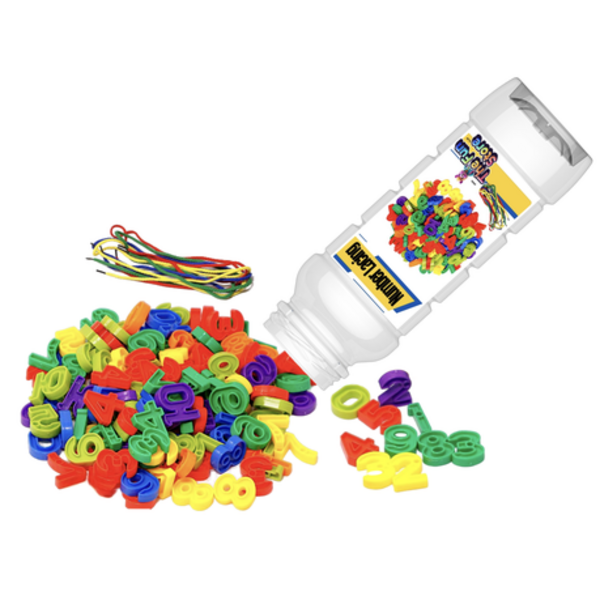 Lacing and Threading Number Beads Toy - STEM Educational Learning - Image 2
