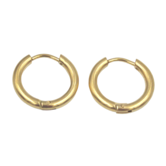 Gold Premium Quality Huggie Hoop Earrings for Women & Girls