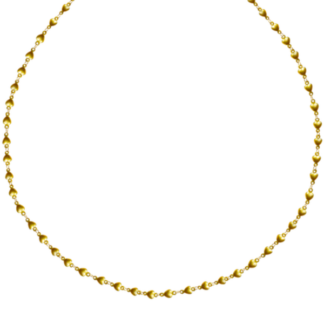 Fall in Love - Stylish Gold Heart Link Necklace and Shine with Elegance