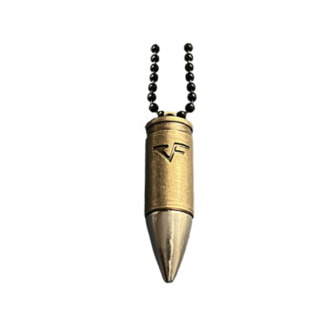 Steel Bullet Pendant & Alloy Chain for Men Women Girls or Gift
