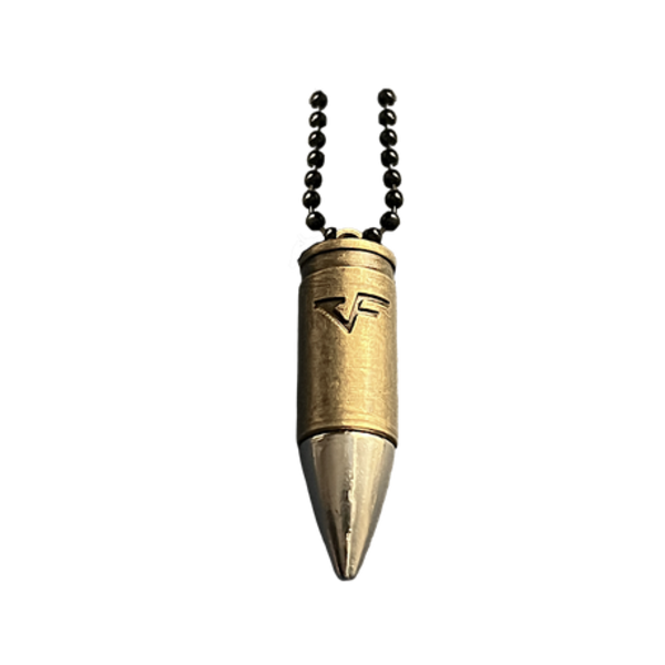 Steel Bullet Pendant & Alloy Chain for Men Women Girls or Gift