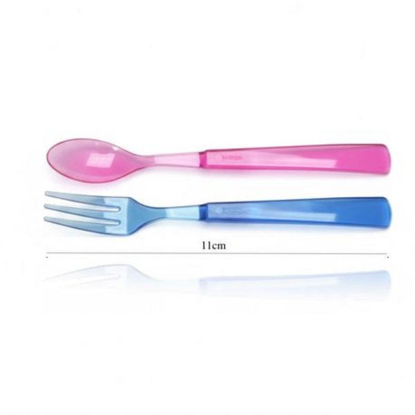 Bright Bites Brighter Parties- Pack of 12 Neon Mini Forks & 12 Mini Spoons - Image 8